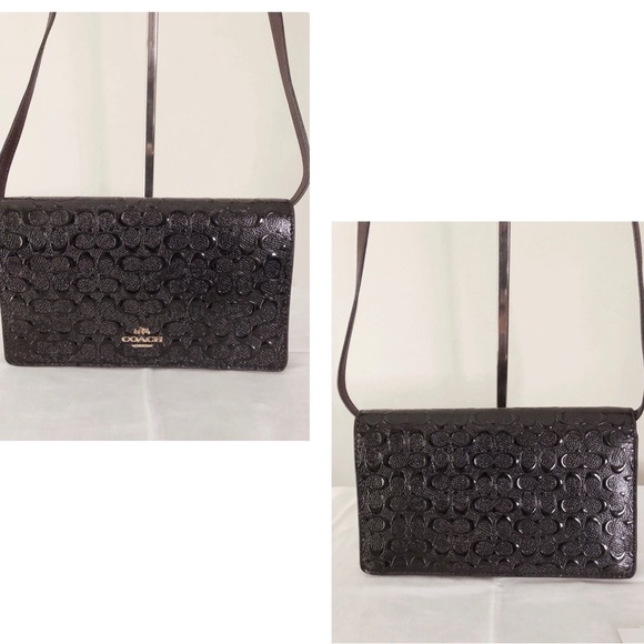 Coach Oxblood Black leather Bag - Picture 11 of 16